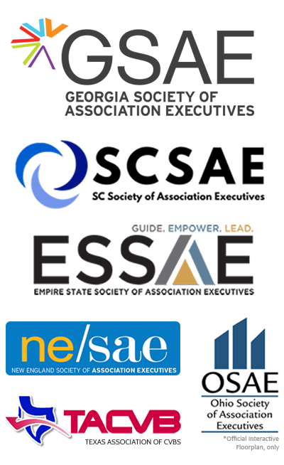 The Official Interactive Floorplan and Event App of the GSAE, ESSAE, OSAE, SCSAE, TACVB, and NESAE